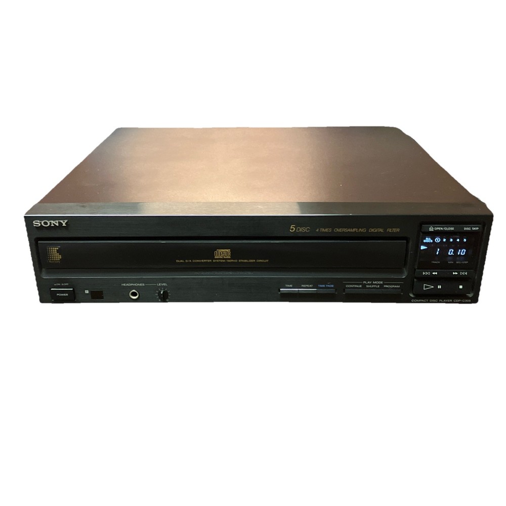 SONY CDP-C305 Carousel 5 Disc CD Player TESTED WORKING