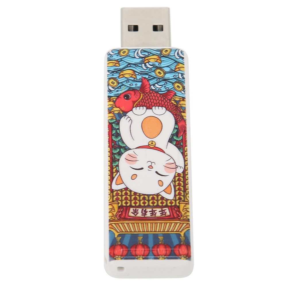 Cute Cat Pattern USB Flash Drive Portable Memory Stick For OS X9.x Use↑