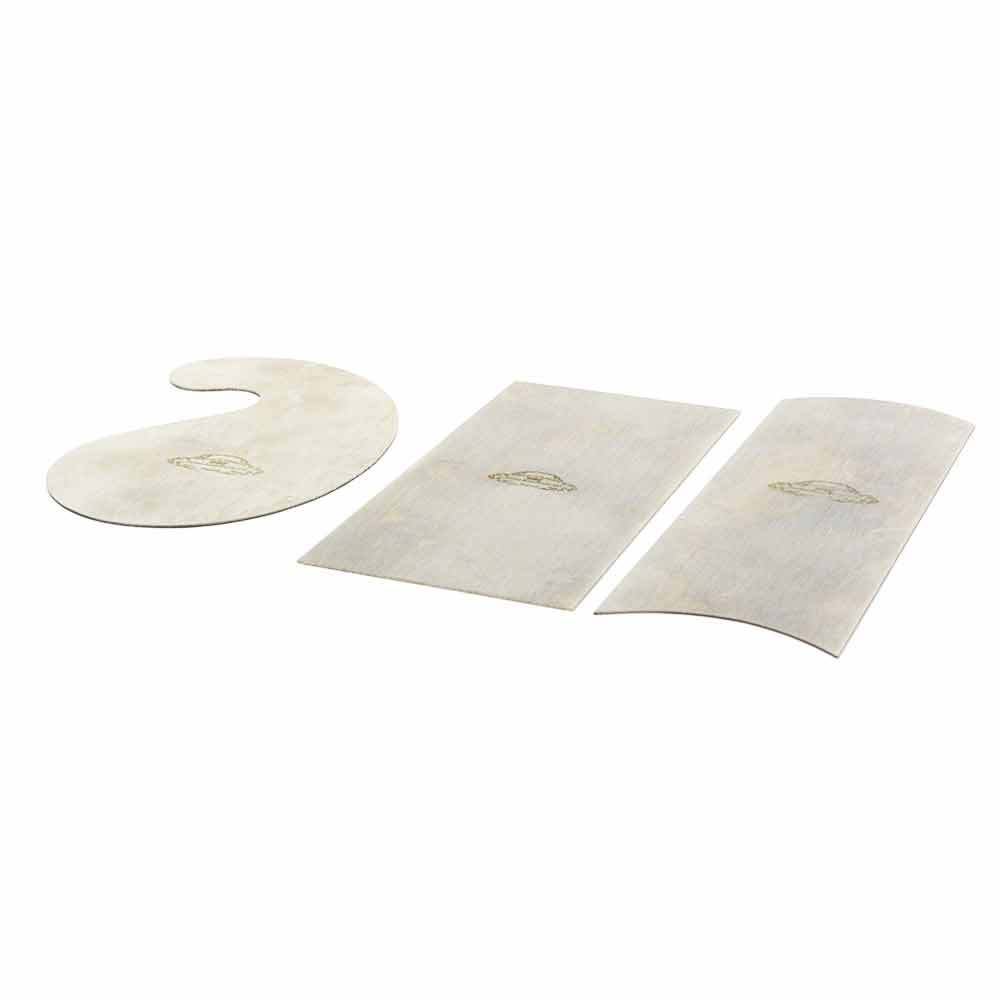 376 2-1/2 Inch x 5 Inch Cabinet Scraper (Gooseneck, Rectangular & Curved)
