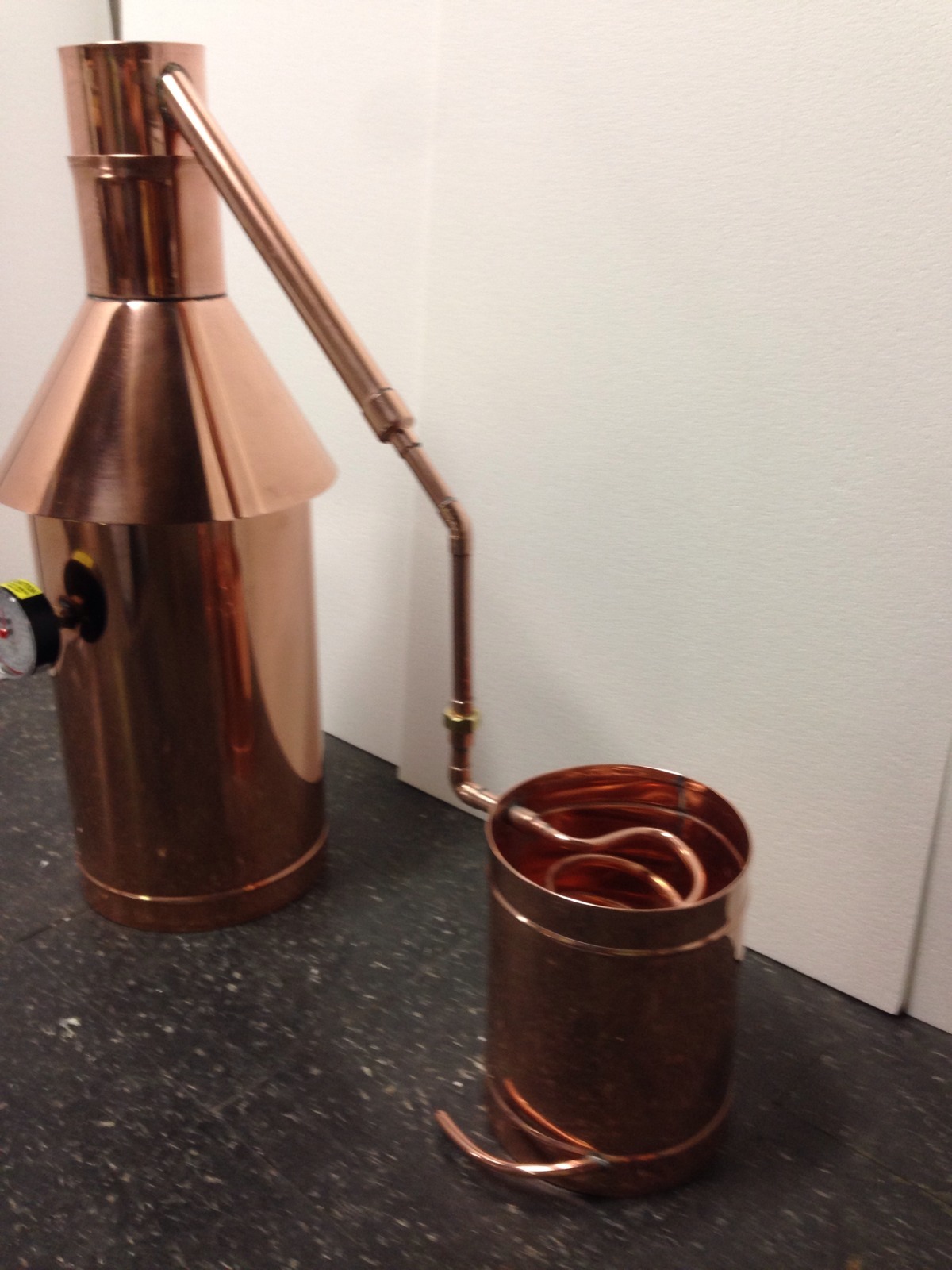 Copper Moonshine Still-Thumper and Worm-Heavy Pot Still StillZ 6 Gallon