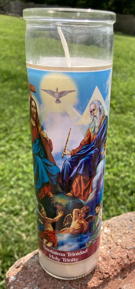 Holy Trinity 8 Inch Candle