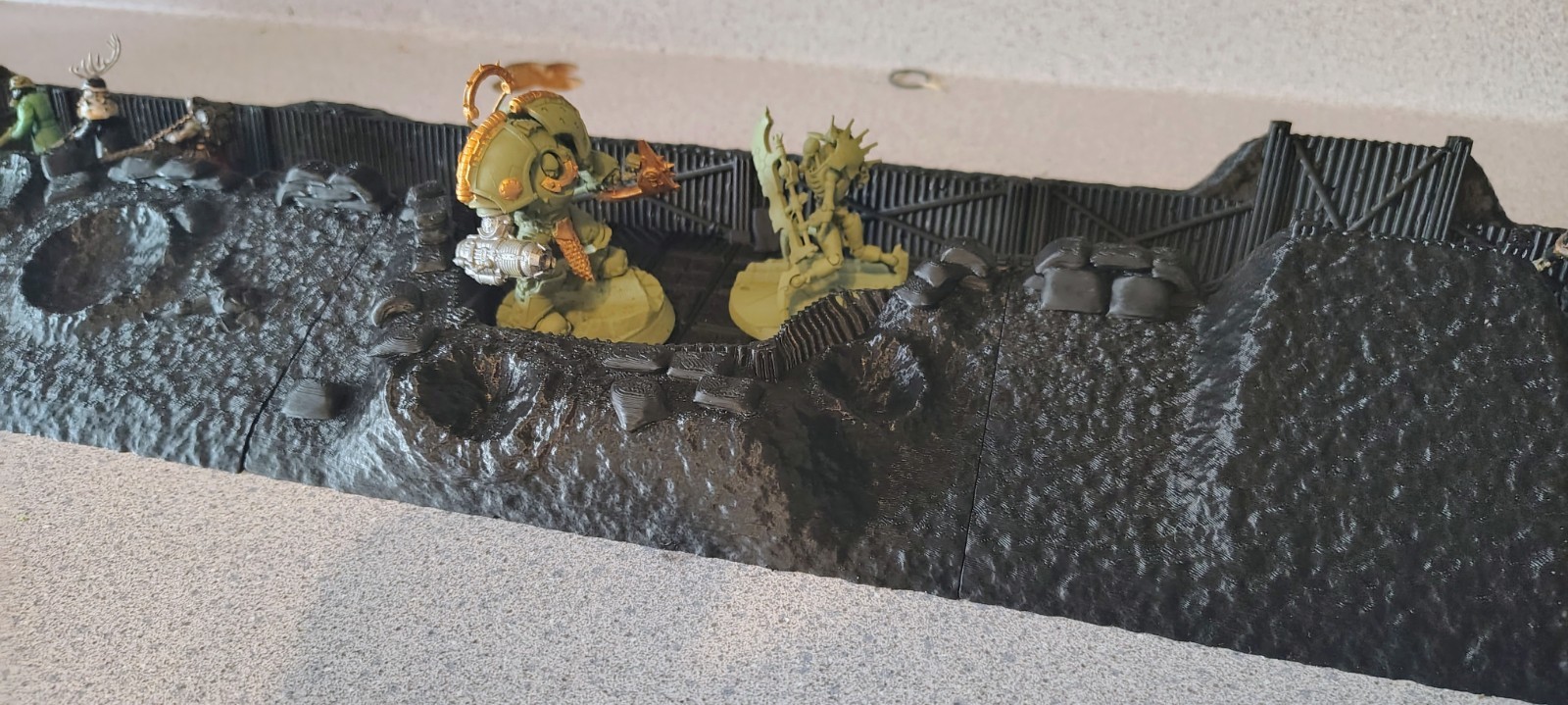 Modular Trench Lot Terrain For Wargames, Trench Crusade Warhammer 40k Compatible