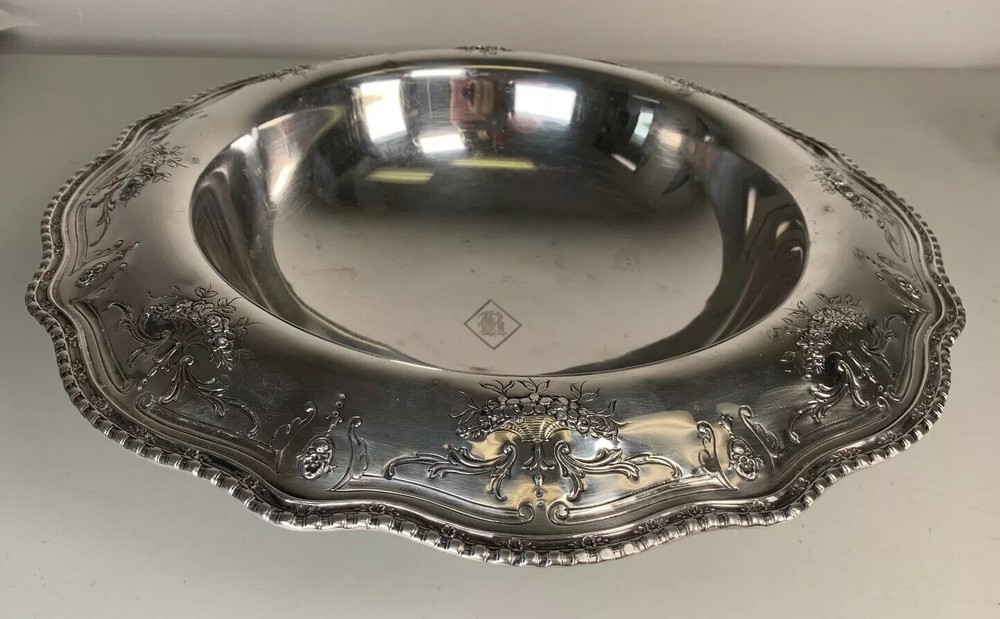 Wallace Sterling Silver Floral Compote