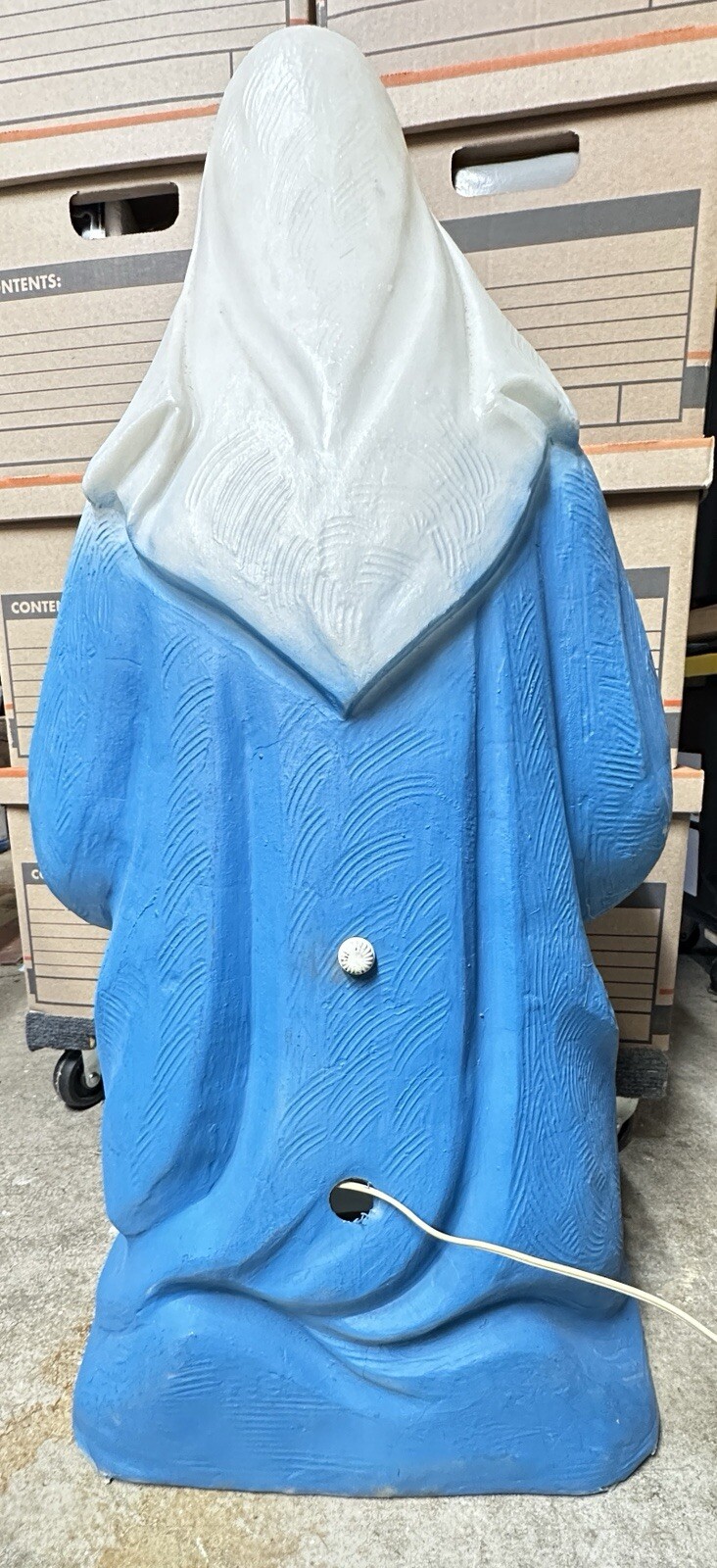 Vintage Mary Nativity Blow Mold Yard Decor Works