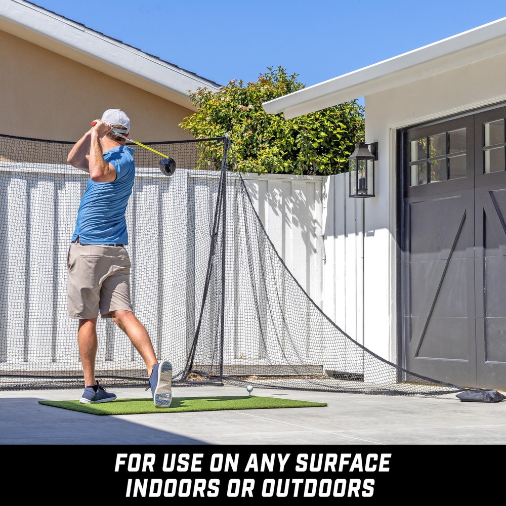 Shank Net Attachment for Golf Hitting Nets Black