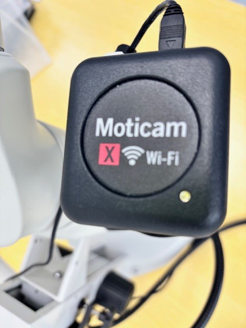 Nikon Microscope with LED Illuminator and MoticamX