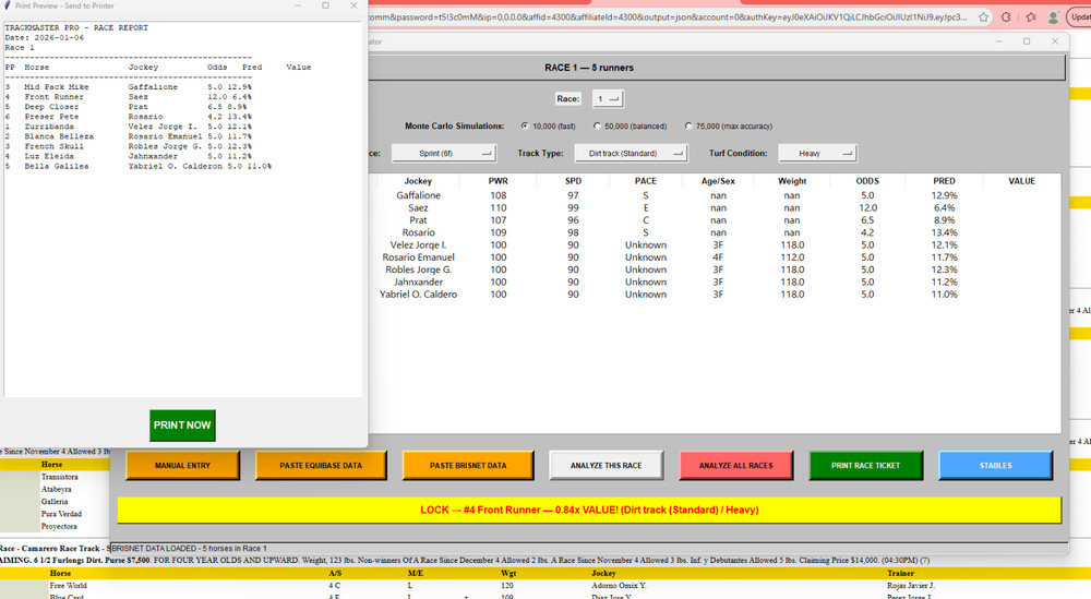 TrackMaster Pro Horse Racing Handicapping Software Thoroughbred USB New