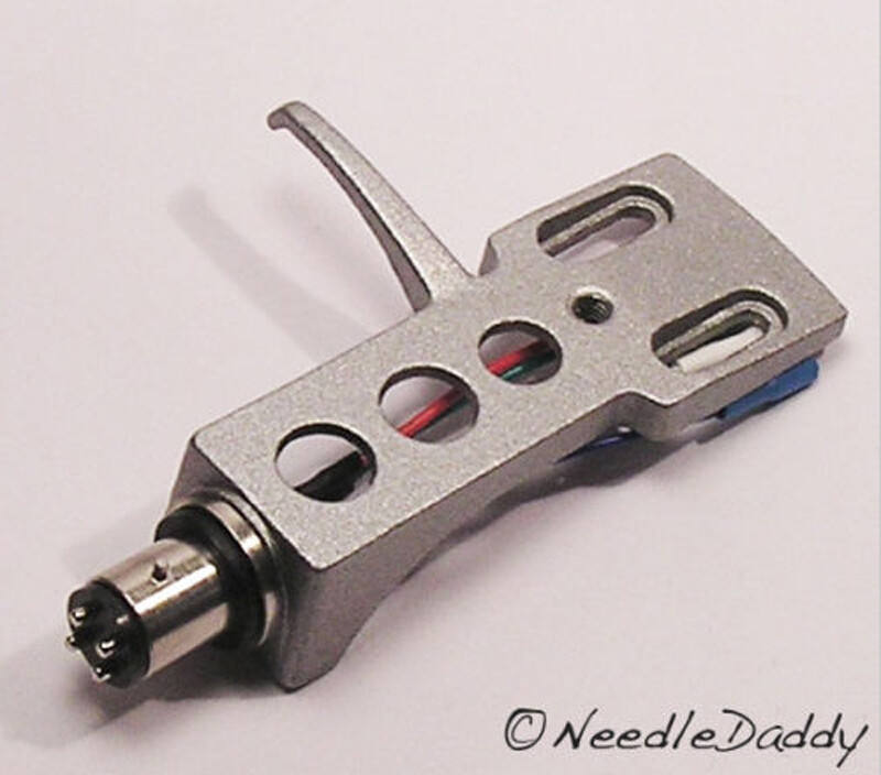 Technics Style Silver Headshell With OFC Wire Leads! Fits Most Turntables!