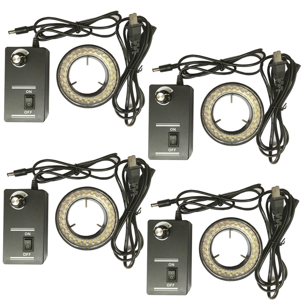 60-LED 1-6Set Adjustable Ring Light illuminator Lamp For STEREO ZOOM Microscope#