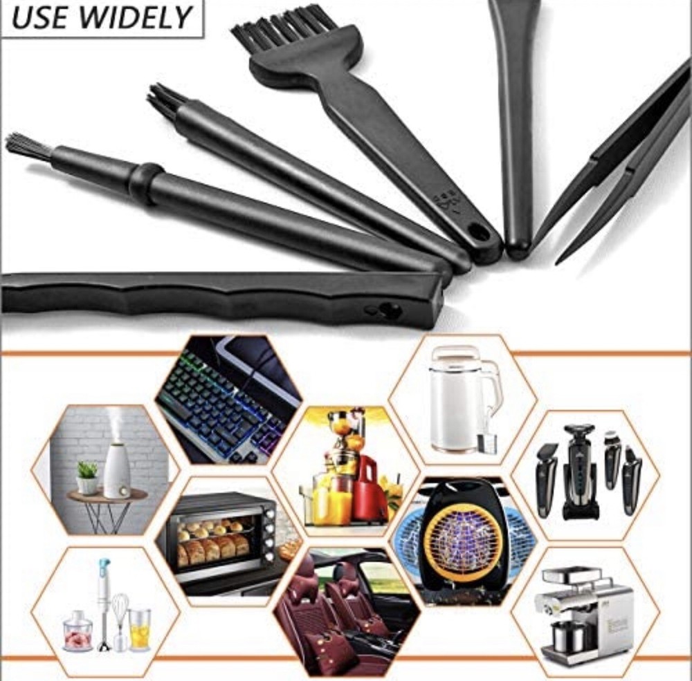 6PC Anti Static Brushes Computer Keyboard Laptop Electronics Dust Cleaning Brush