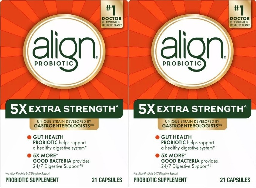 2 X ALIGN PROBIOTIC - EXTRA STRENGTH - 21 X 2 = 42 CAPSULES - EXP. 10/2027
