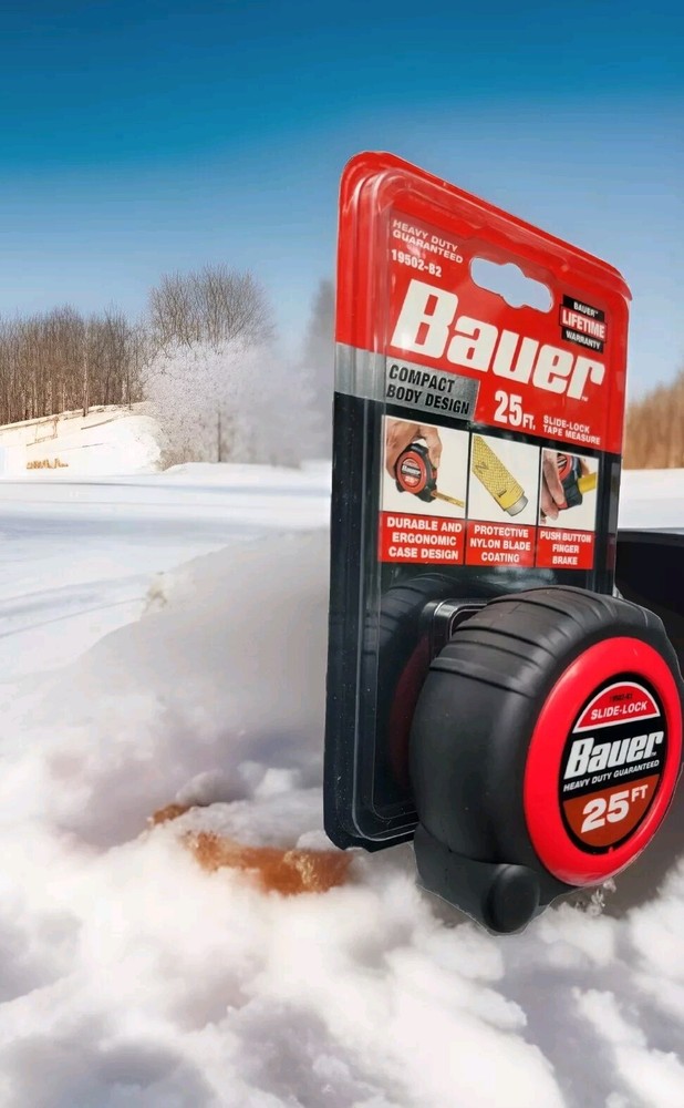 Bauer 25ft Slide-LockTape measure
