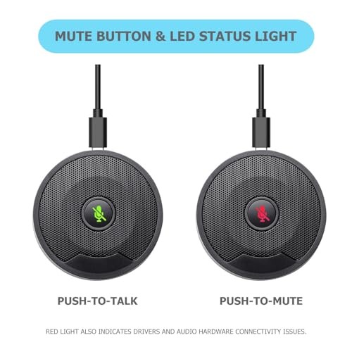 USB Microphone for PC, Computer Microphones, Omnidirectional Condenser Mic UM10