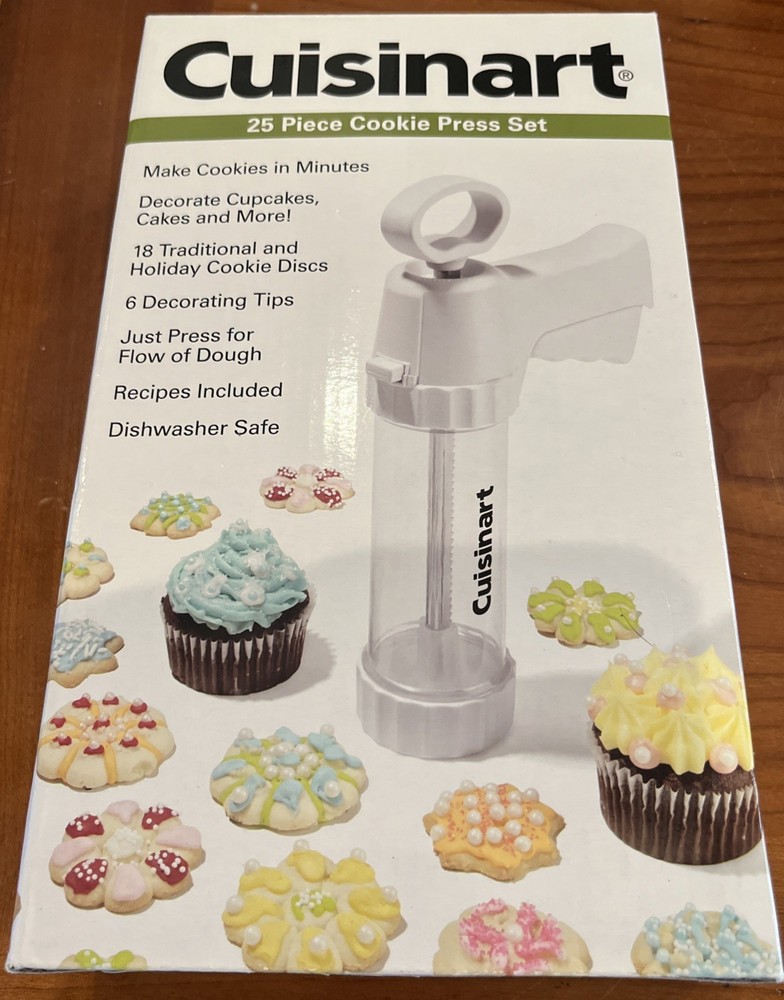 Cuisinart 25 Piece Cookie Press Set New In Box