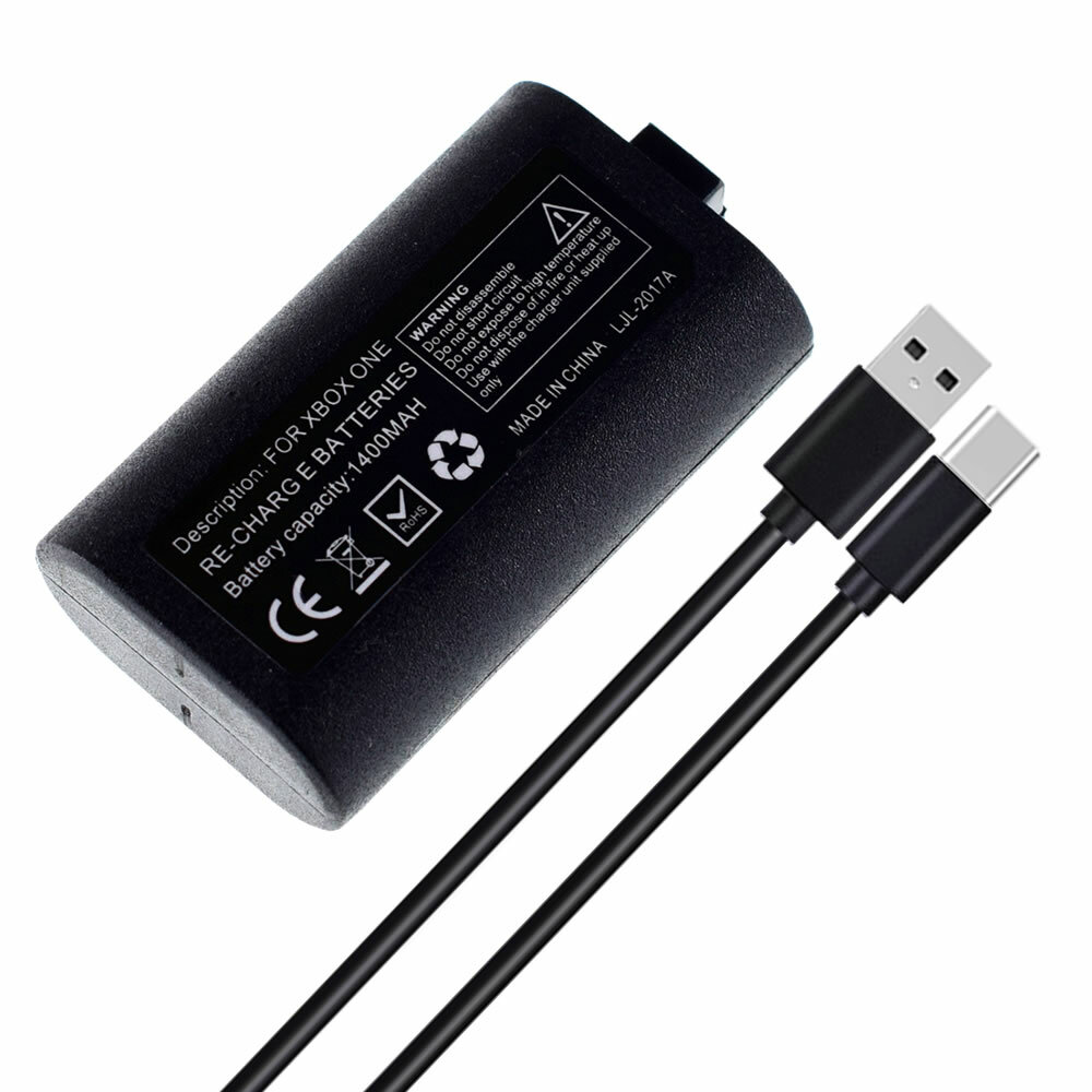 For XBox Series X/S Controller Battery 2 Pack + USB-C Charging Cable