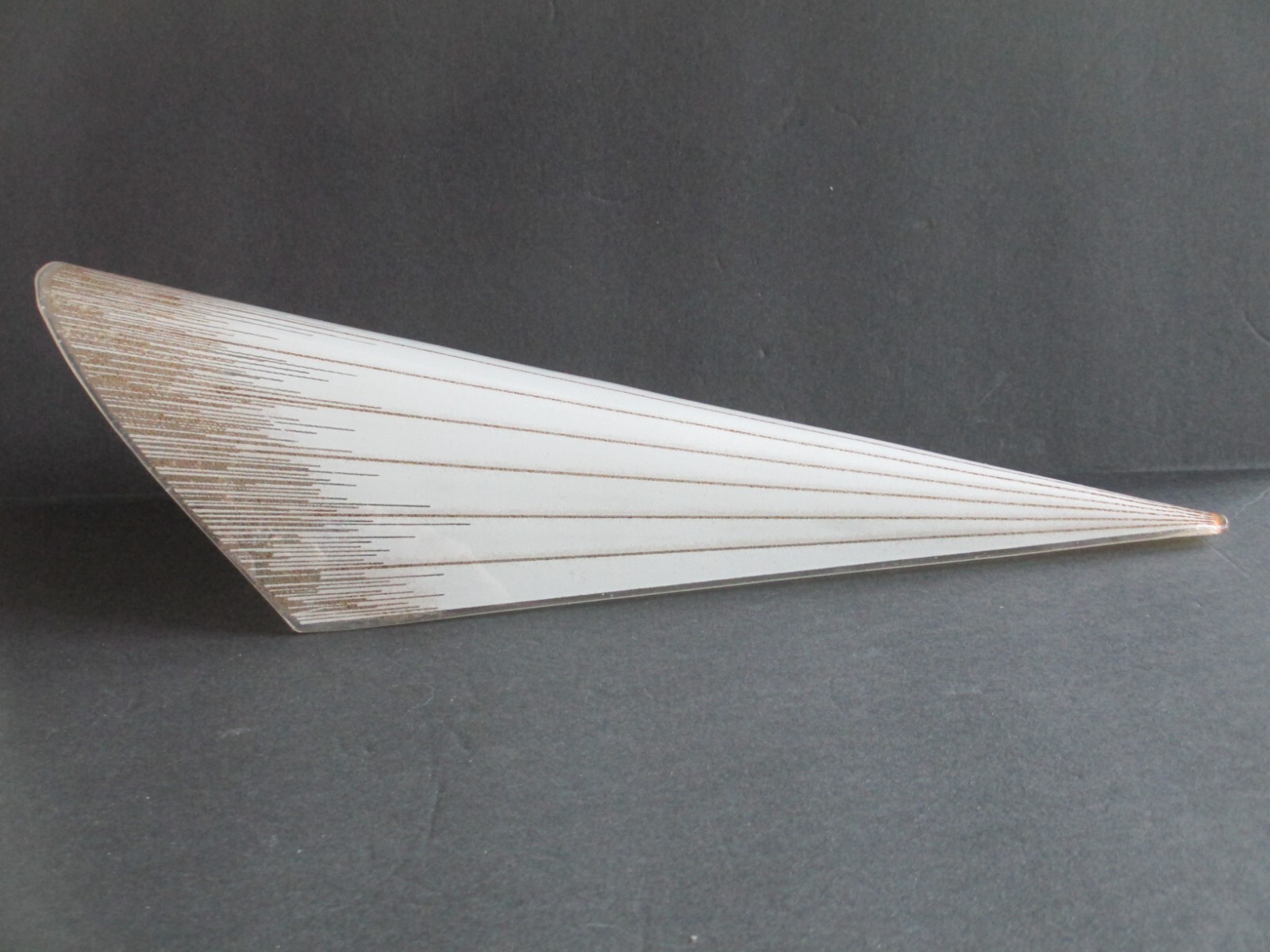 Vintage Lightolier MCM 1950s Gold Champagne Sconce Slip Shade Light Lamp C87