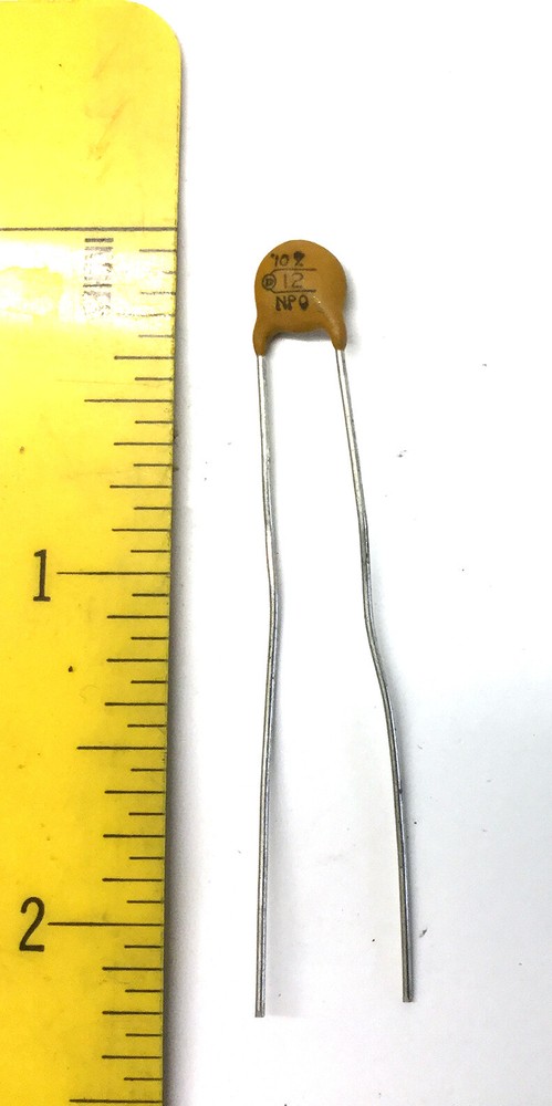 50 NOS Circle D Ceramic Disk Capacitors 12 pfd