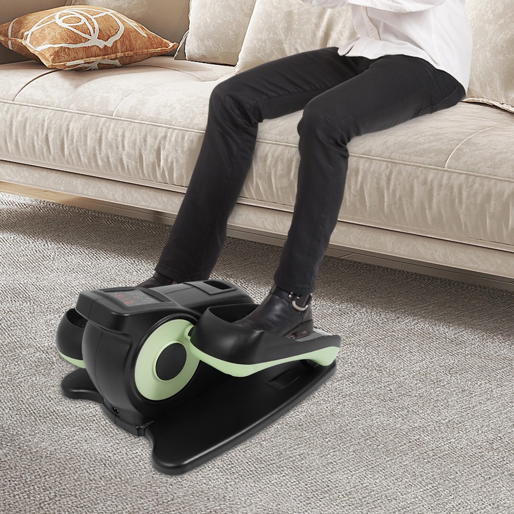 Portable Floor Stand Pedal Exerciser Foot Pedal Exercise Machine+Remote Control