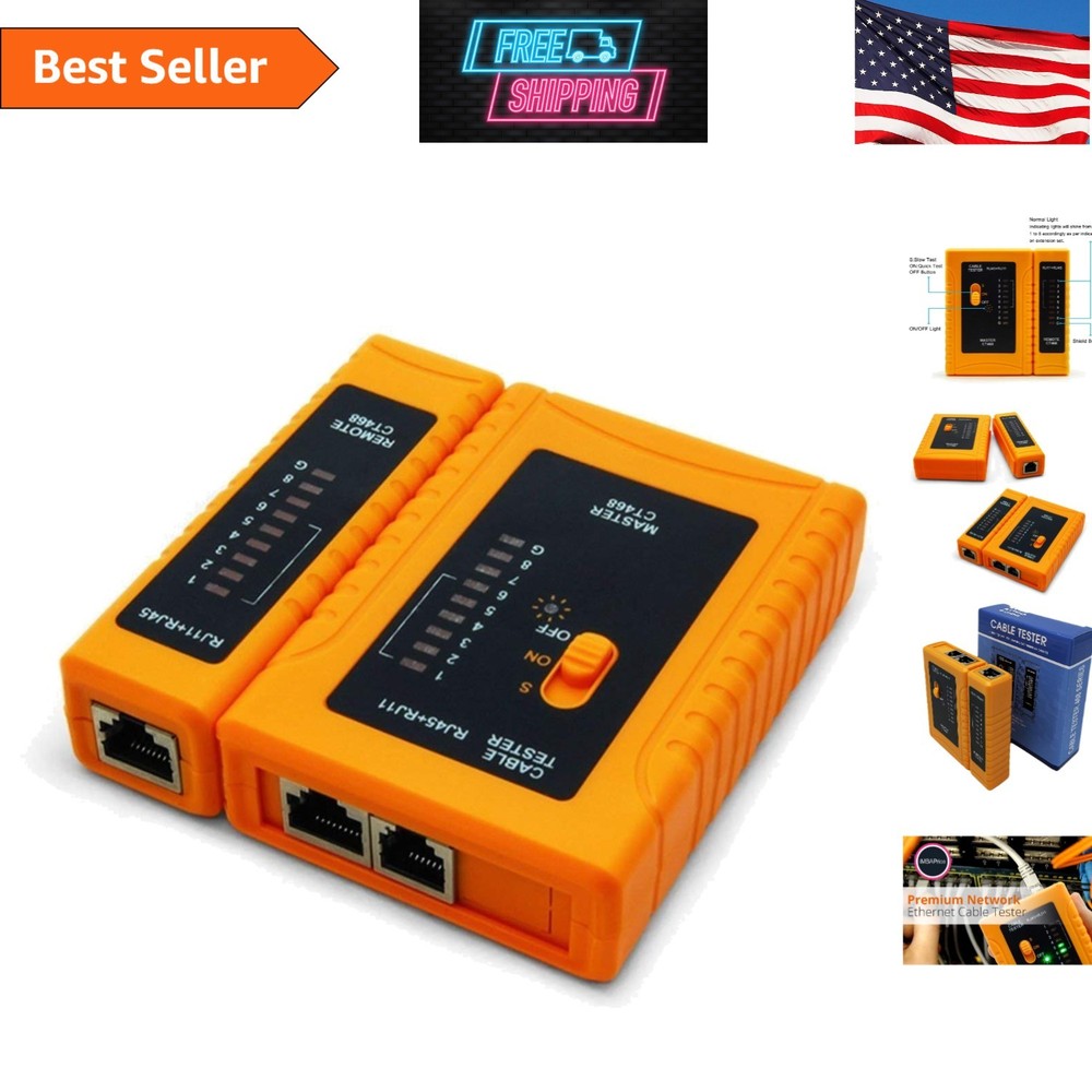 iMBPrice RJ45 Network Cable Tester - Compact Tool for Effortless Troubleshooting