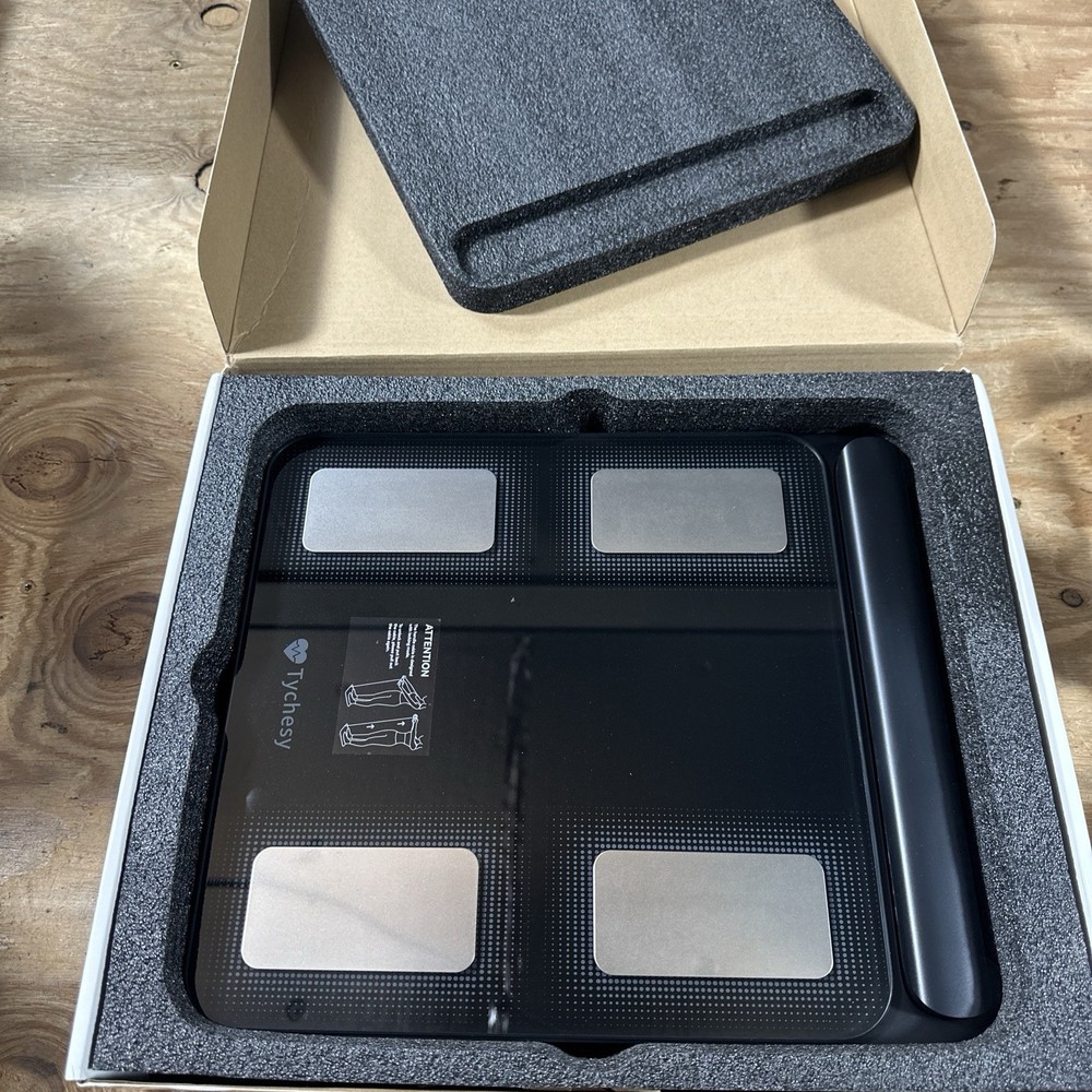 Professional Body Fat Scale With 8 Electrodes Black- Opened Box