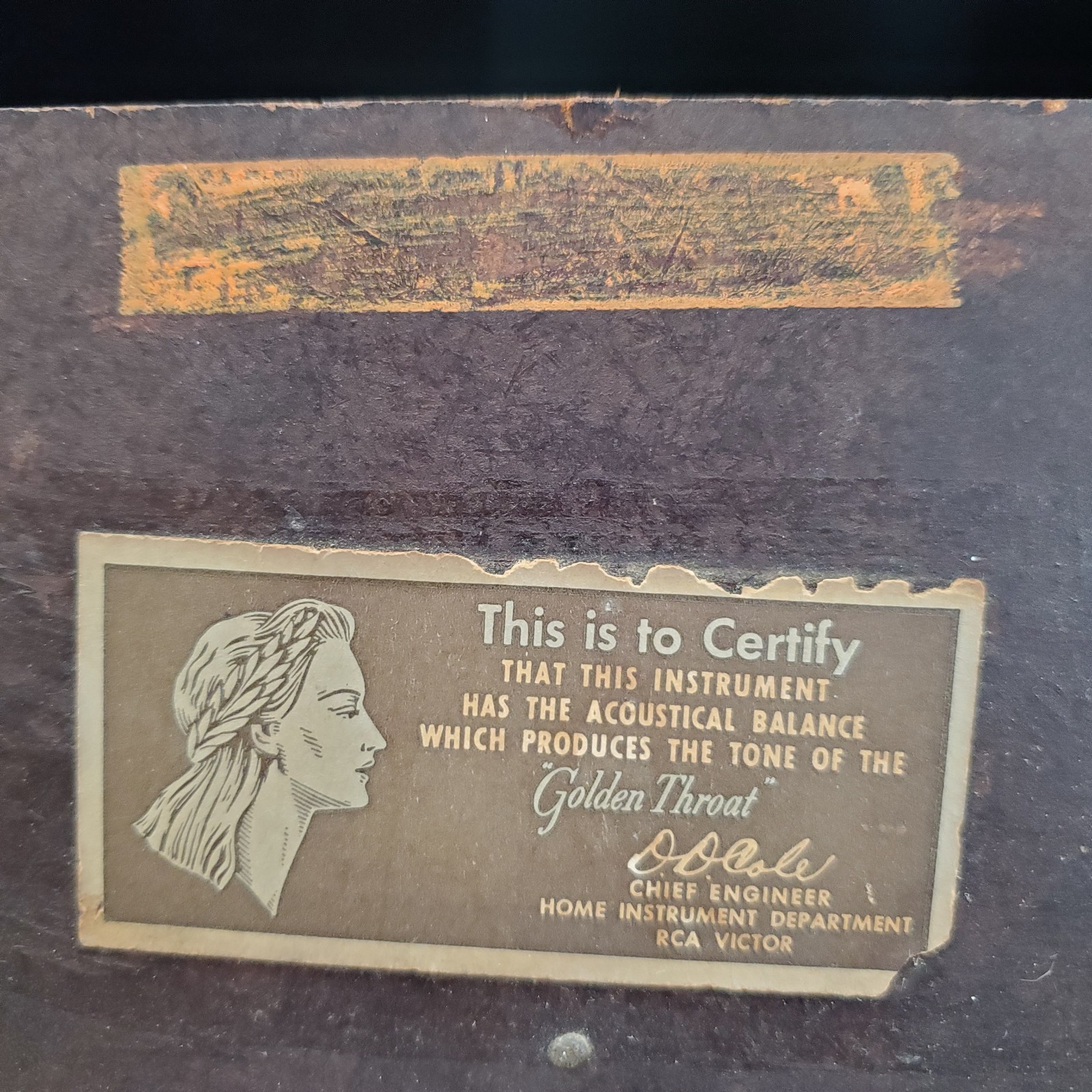 Nice VTG 1949 RCA Victor Radio 9-X-571 Bullseye Bullhorn Golden Throat - NICE ♫