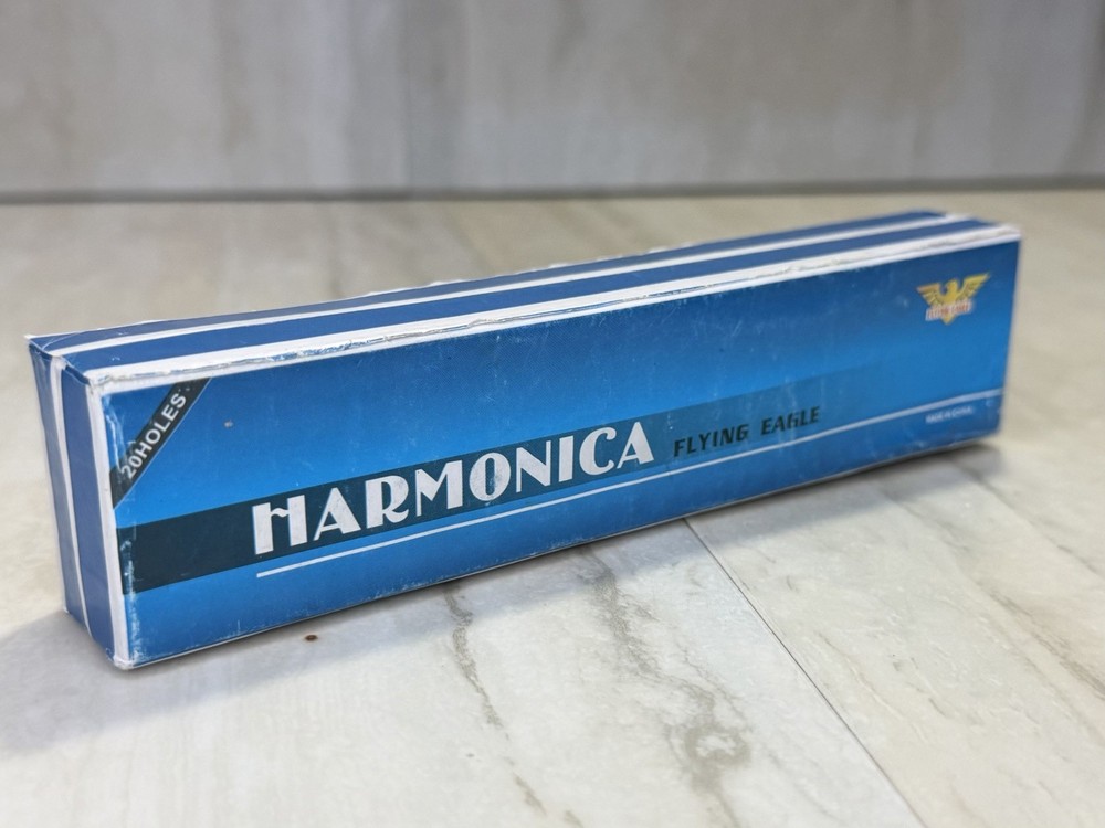 M. Brother Flying Eagle 20-Hole Harmonica w/ Original Box