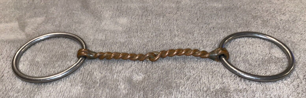 5 3/4'' REINSMAN TWISTED WIRE COPPER SNAFFLE #117 BIT