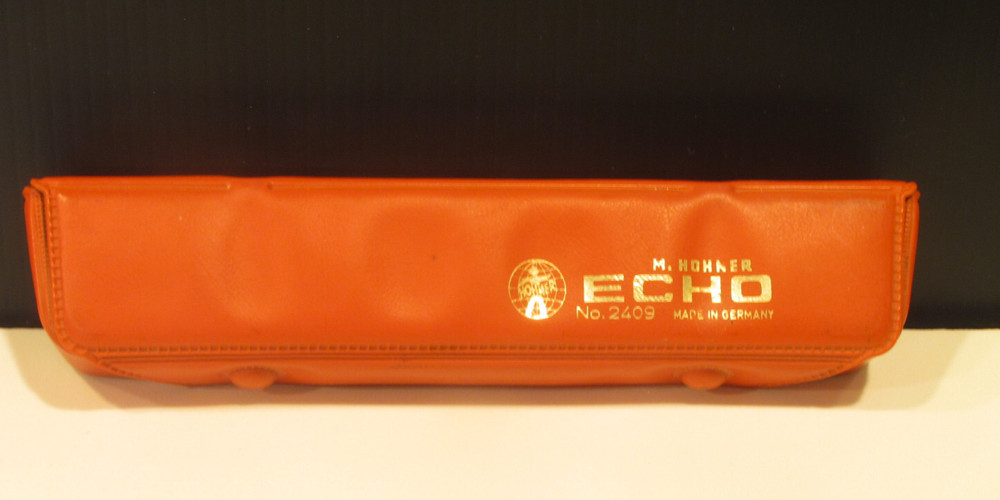 Vtg Echo Harmonica M. Hohner THE ECHO Original Box Germany 6 1/4” #2409
