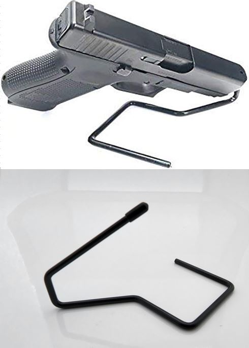 10 PCS Handgun Pistol Gun Revolver Safe Storage Stand Display Holder Single Rack