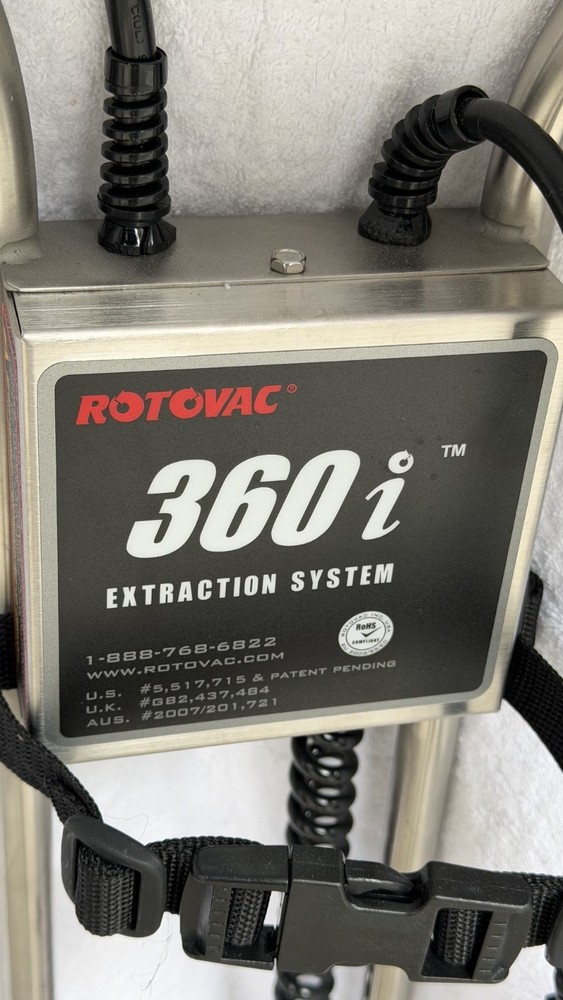 Carpet Cleaning Machine + Tile & Grout System –Rotovac 360i - Complete Setup