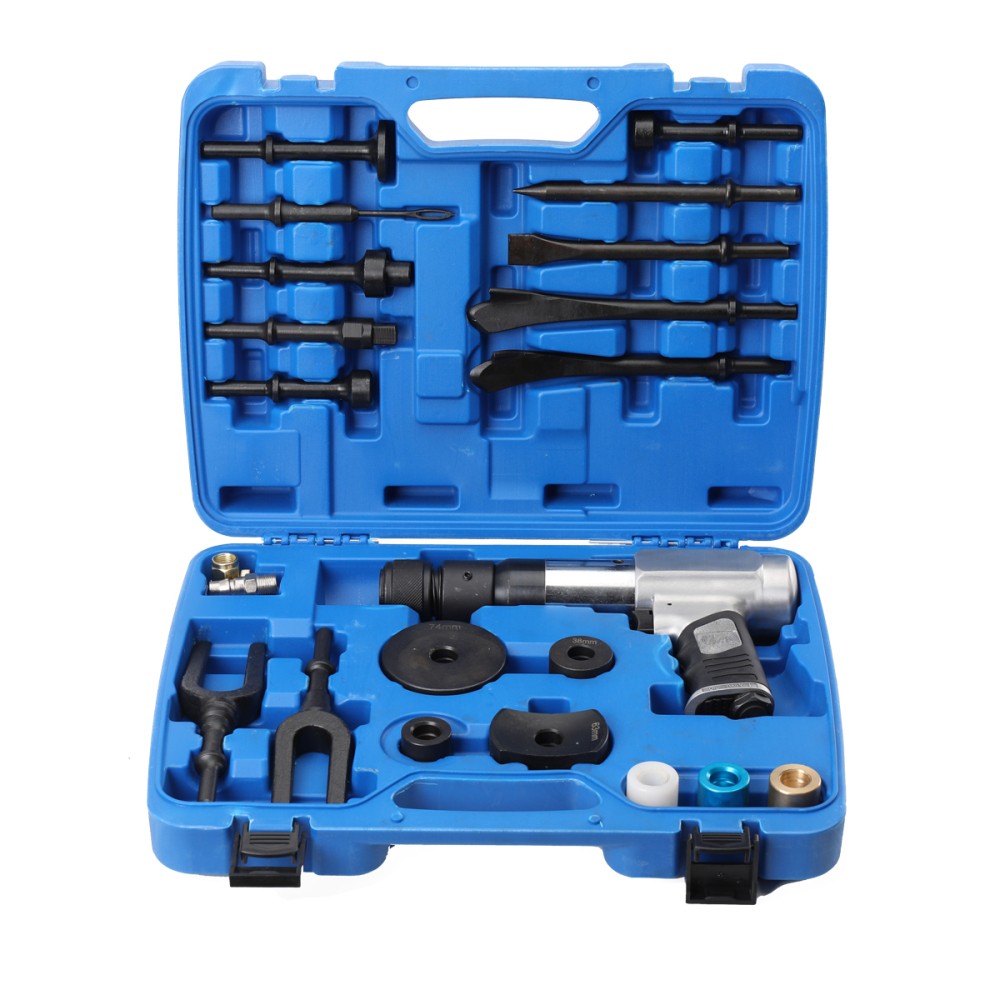 Multi-function Pneumatic Hammer Kit with Quick Change Retainer Carrying Case USA