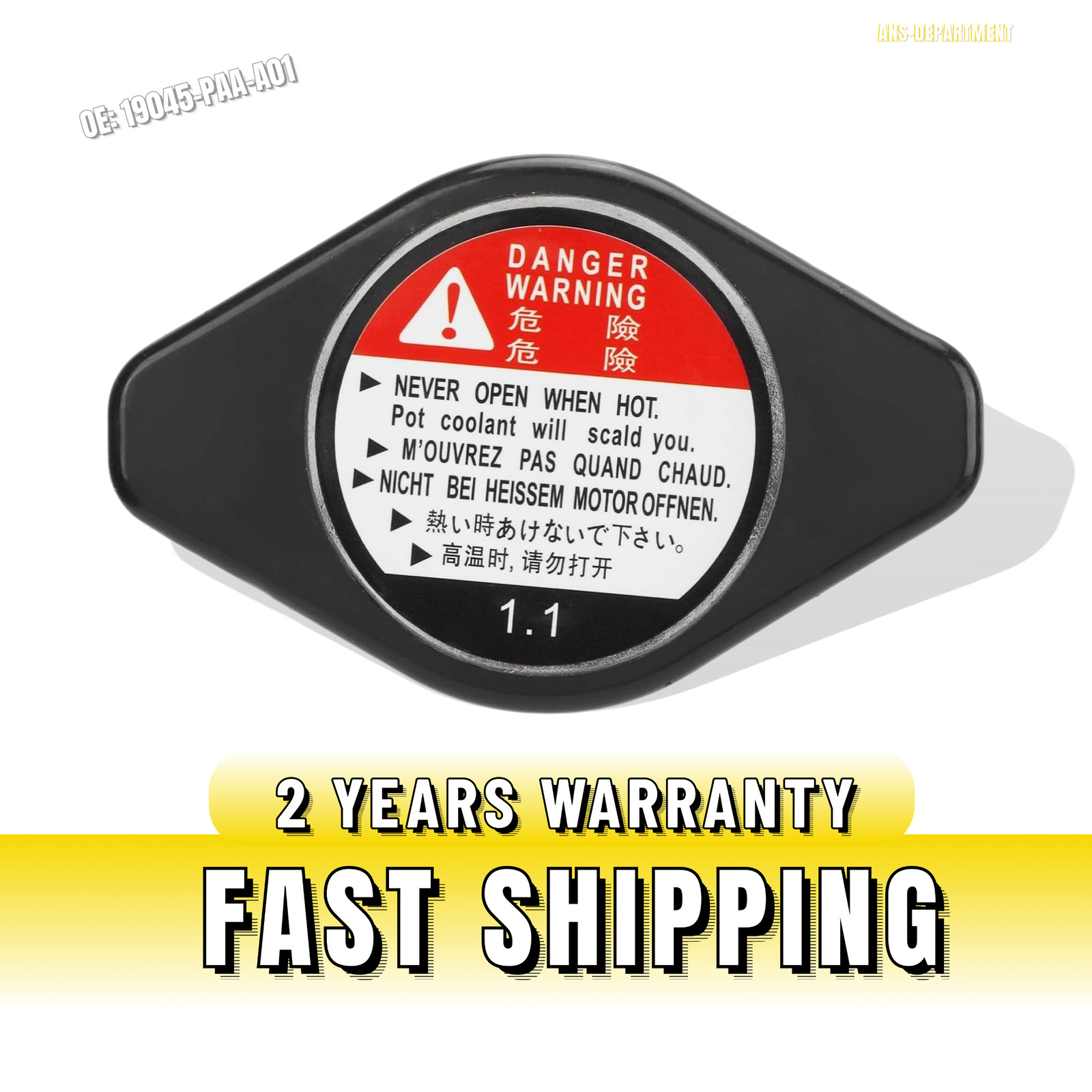 Genuine Cooling Radiator Cap 19045-PAA-A01 For OEM Accord Civic Acura CL TL USA