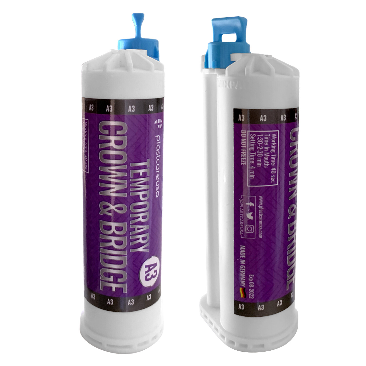 A3 Temporary Crown & Bridge Material 10:1 Dental Impression 76g (Made in GER)