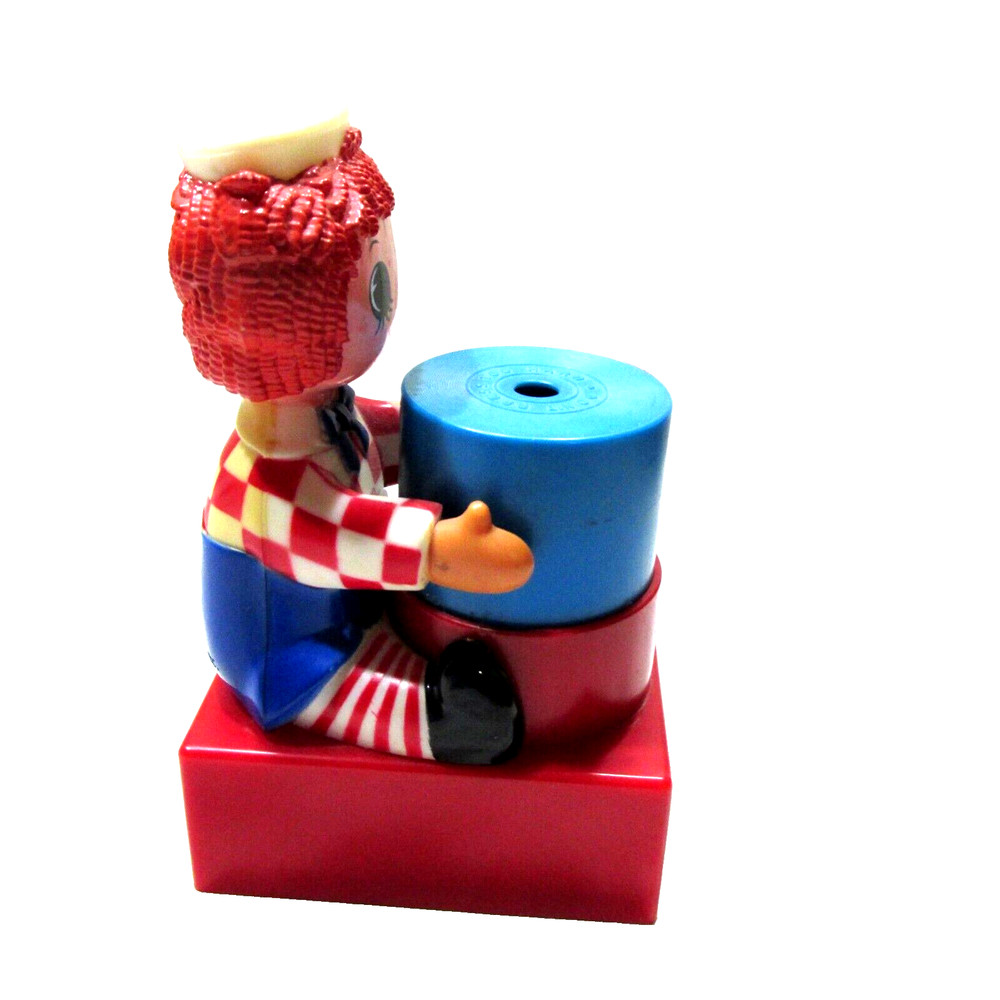 1970s Plastic Raggedy Andy Pencil Sharpener