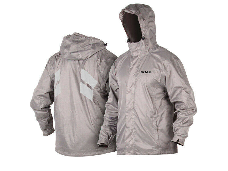 Shad 100% Waterproof Silver Rain Jacket