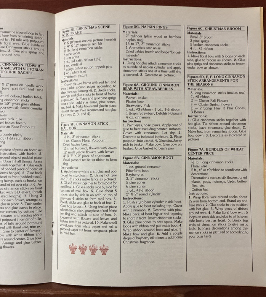 Creating With Cinnamon Craft Project Instruction Pattern Design Booklet 1983