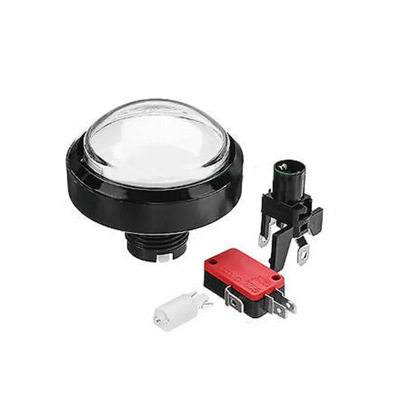 60mm LED Arcade Push Button – Large Round Illuminated Game Button