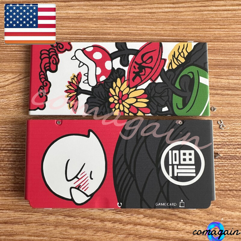 Housing Shell Top & Bottom Cover For New Nintendo 3DS Boo Mario Hanafuda