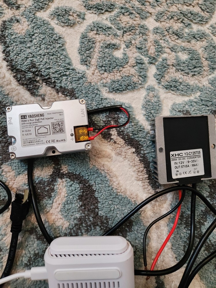 Starlink V2 Dish 12v DC conversion Kit With Router