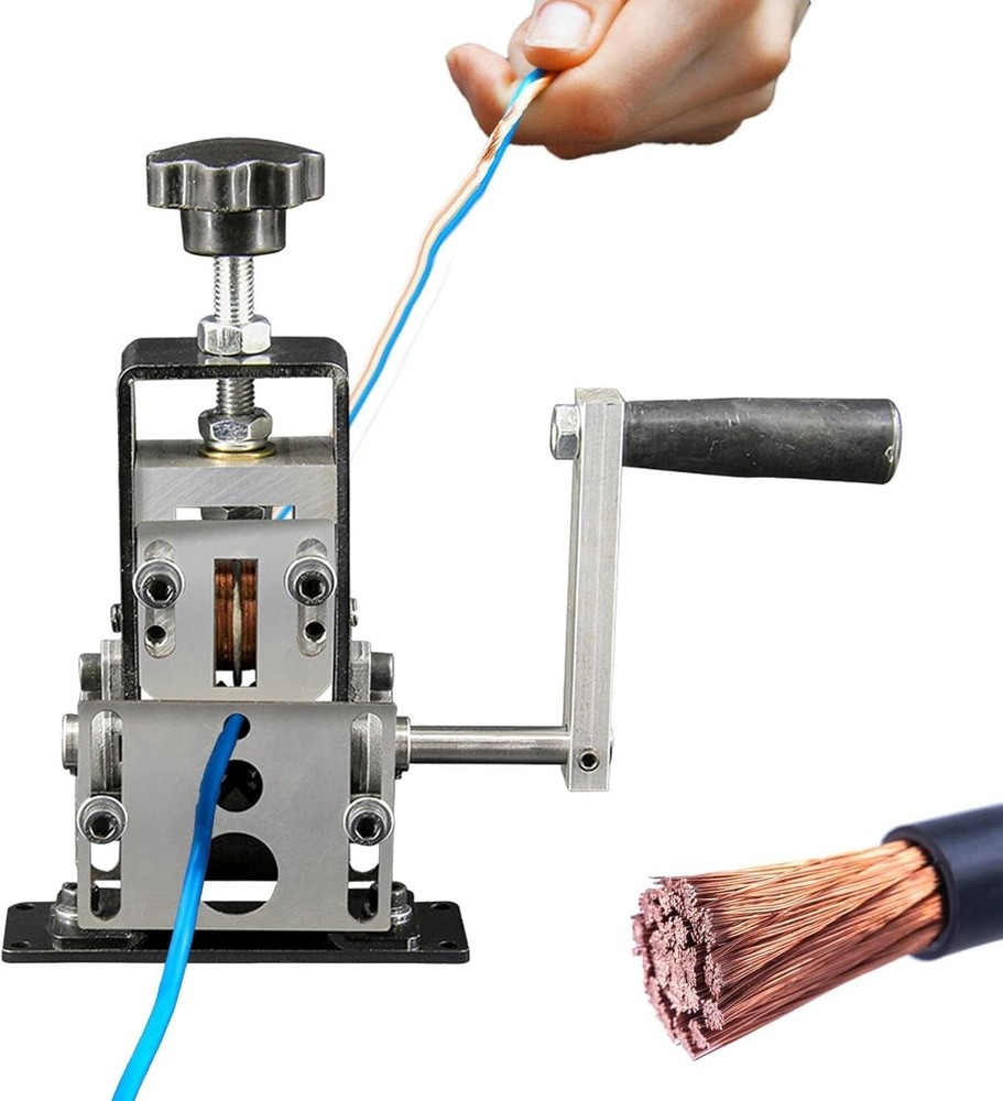 Manual Wire Stripping Machine Hand Crank Stripper for Scrap Copper Stripping NEW