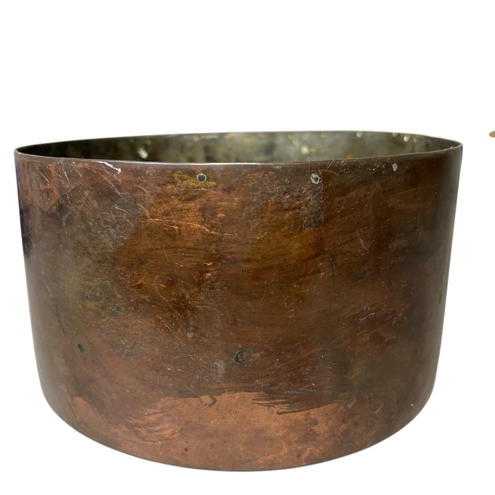 Antique dovetailed Copper Pan W/Copper Handle