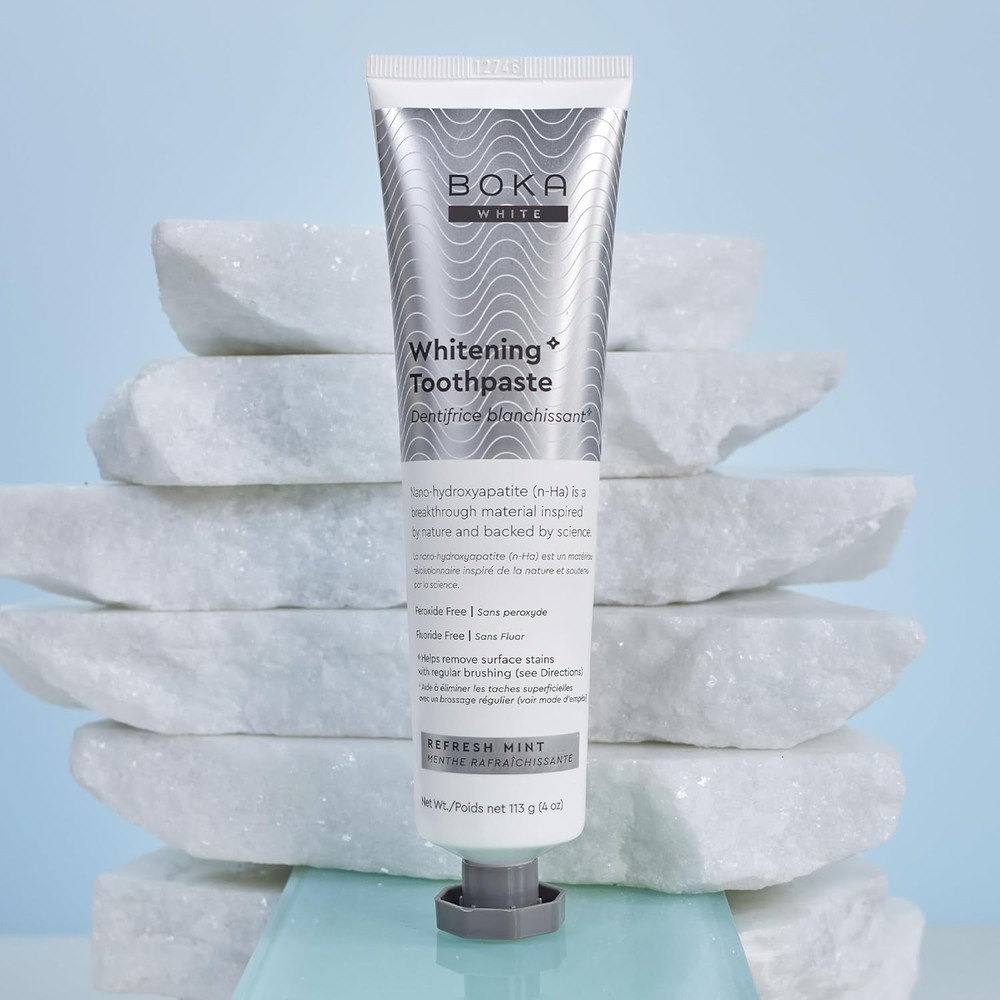 Boka Fluoride Free Toothpaste, Nano Hydroxyapatite Toothpaste, Appropriate for S