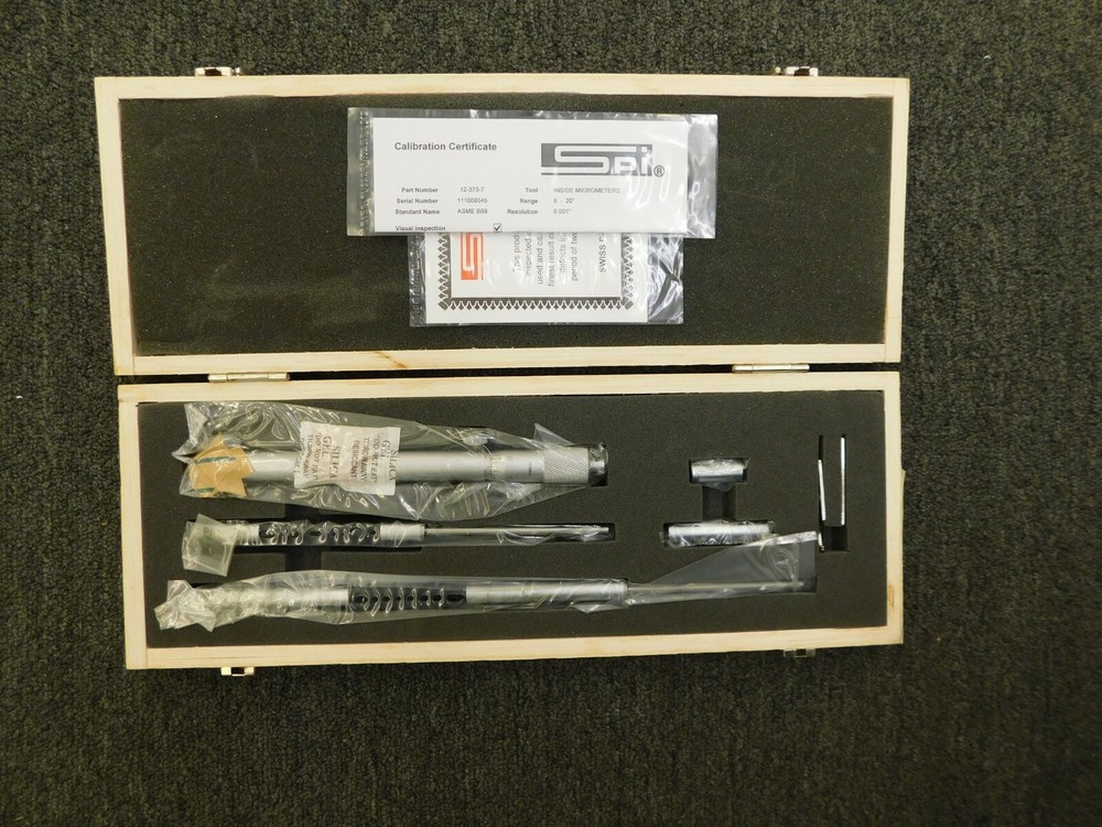 SPI Mechanical Inside Micrometer 8" - 20" Range 12-373-7