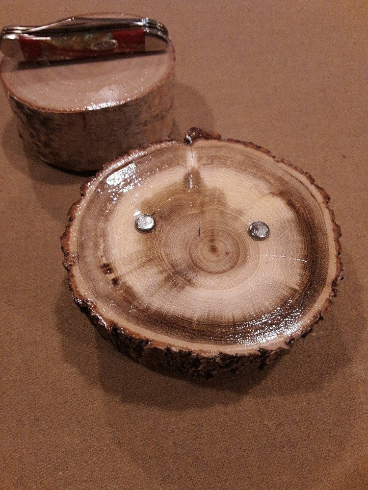 KNIFE DISPLAY STANDS, LILAC & BIRCH. (2-pcs)