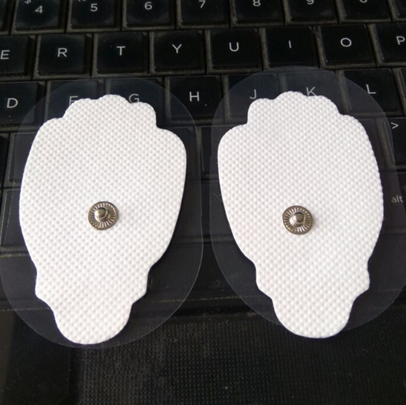 40 Large Snap On Electrode Pads Replacement For Tens Unit Machine Pulse Massager