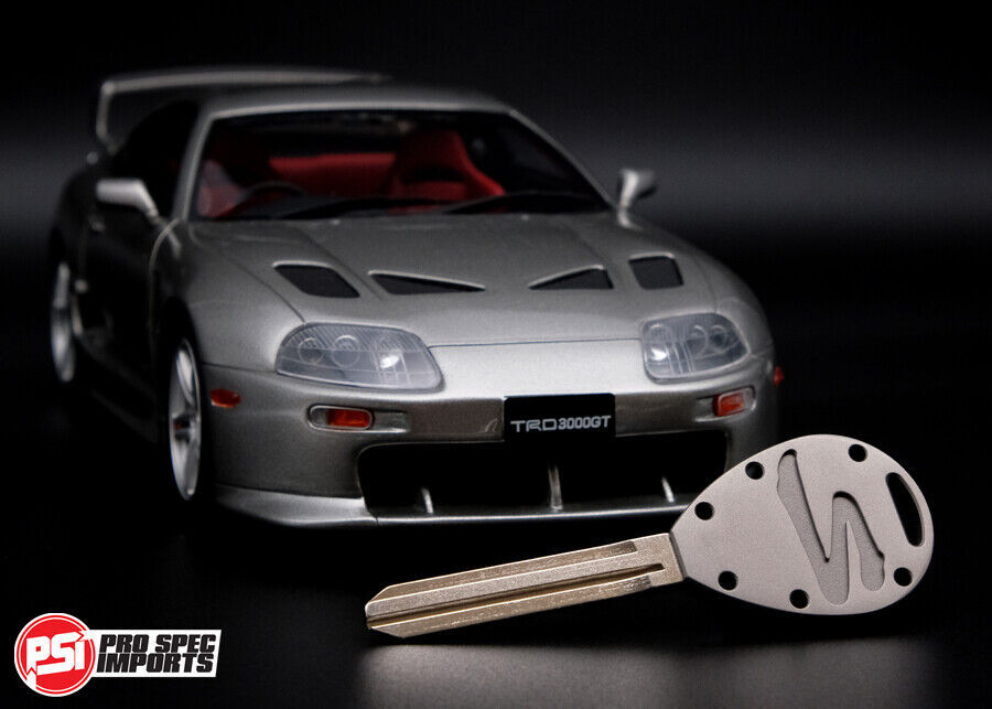Supra Key Blank JZA80 Mk4 - Frosted Titanium Suit Toyota A80 Mkiv 2JZ, trd, oem.