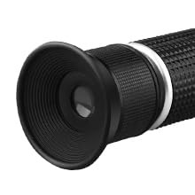 Honey Refractometer with ATC - Measures Refractometer, Black