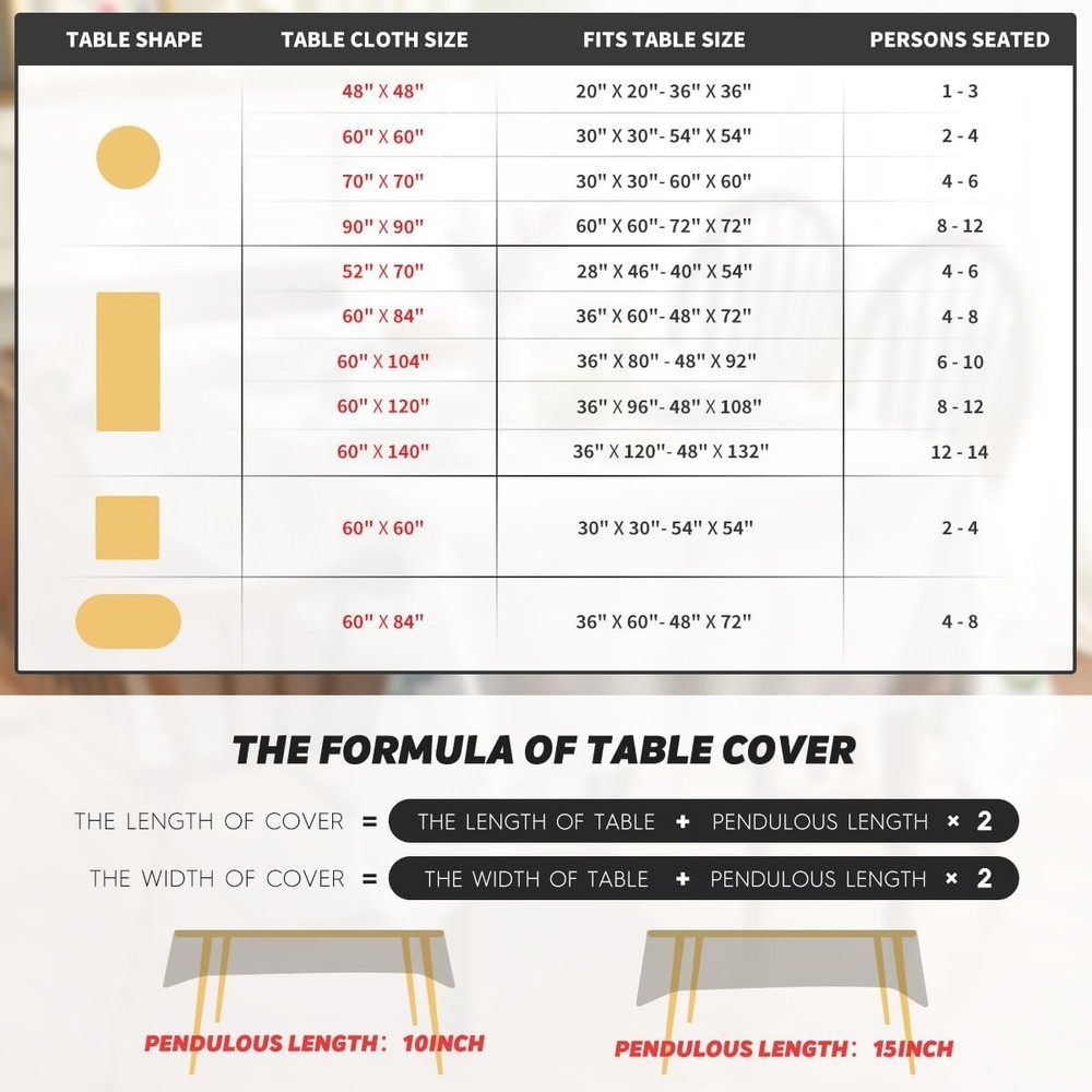 Horaldaily Spring Summer Tablecloth 60x104 Inch 60 x 104 (Rectangular), White