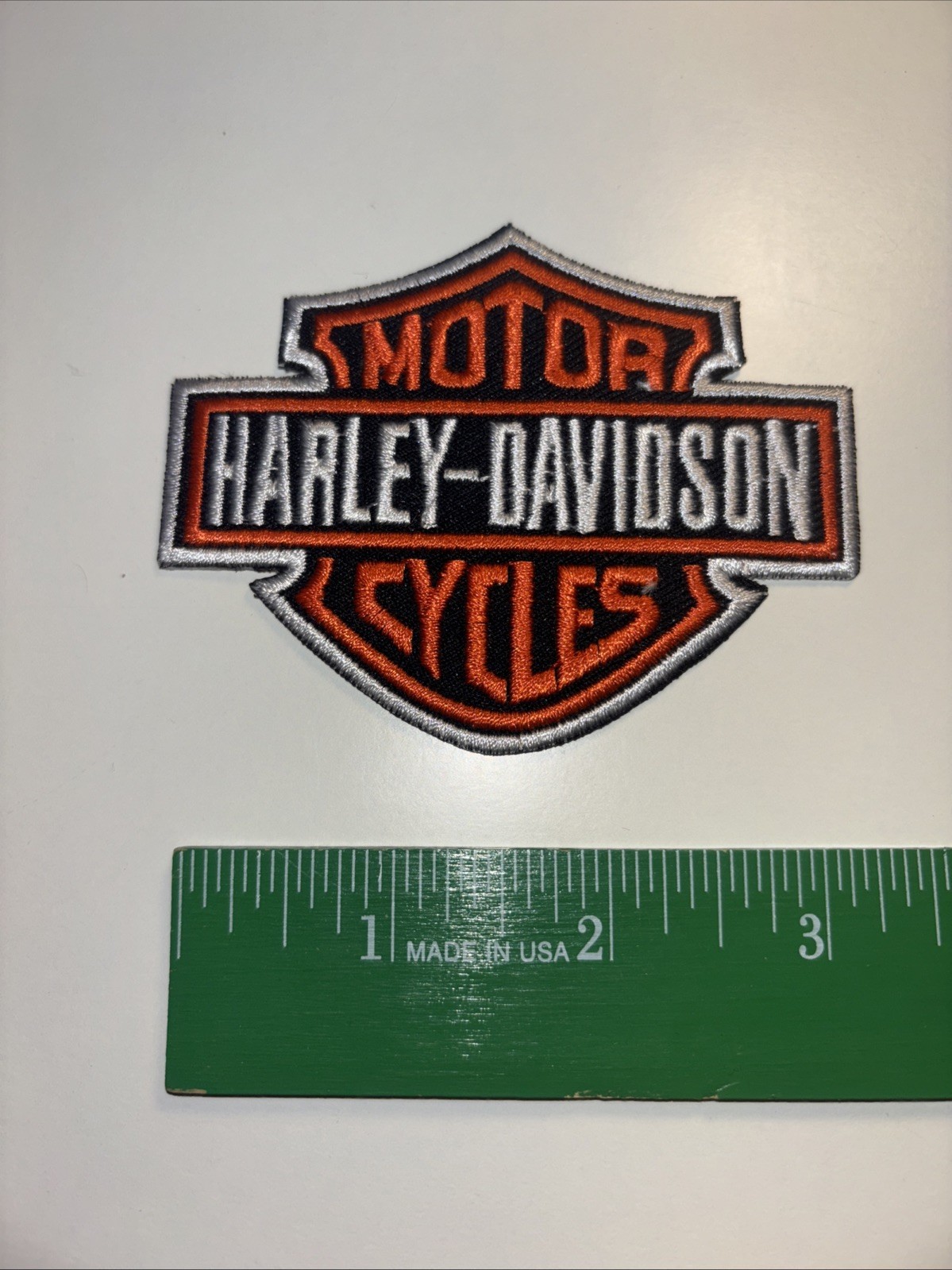3” Embroidered Harley Davidson Iron On Patch
