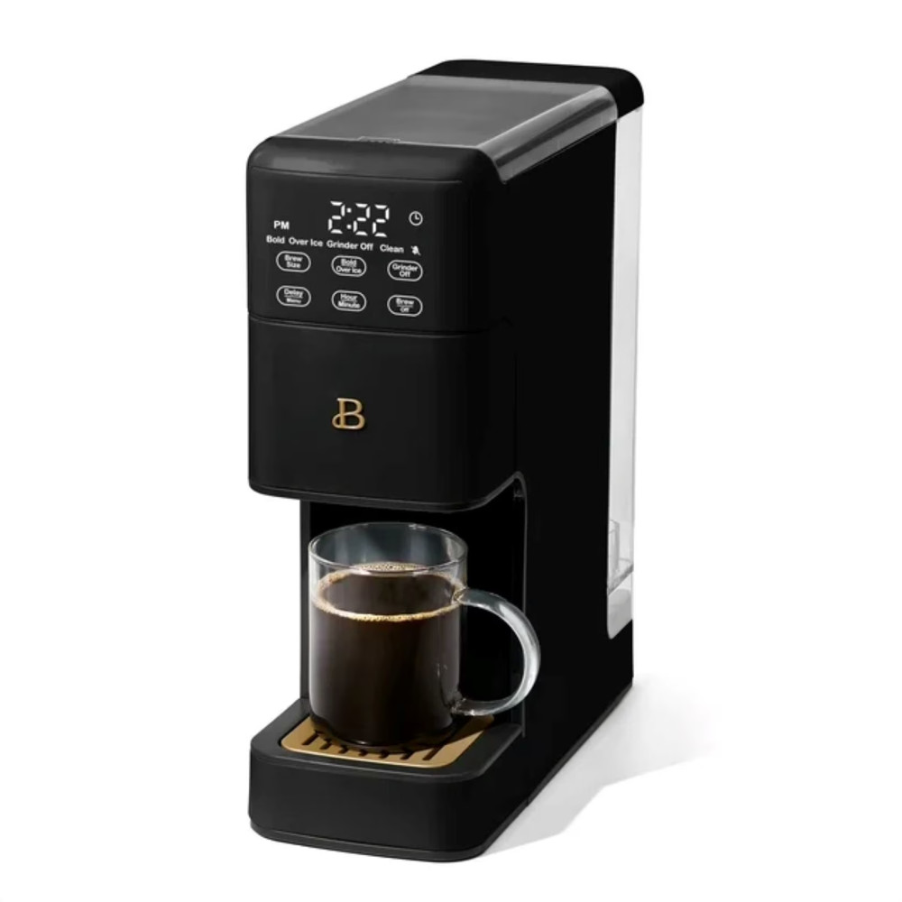 Beautiful Perfect Grind™ Programmable Single Serve Coffee Maker, Black